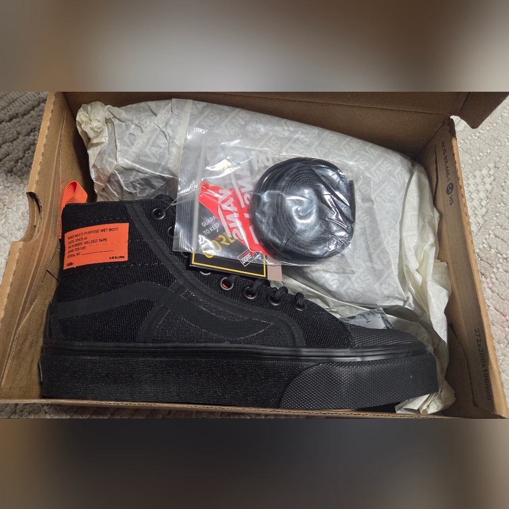 VANS Sk8-Hi GTX VR3 Raeburn Black Sneakers Gore-Tex Shoes Mens 4 Womens 5.5 NEW